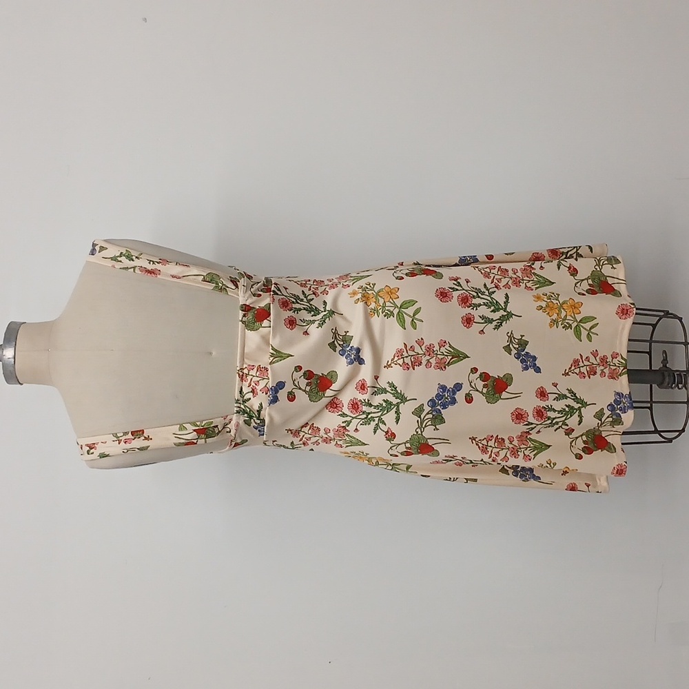 Cider Floral & Fruit Graphic Mini Dress Size 0XL - Picture 4 of 7